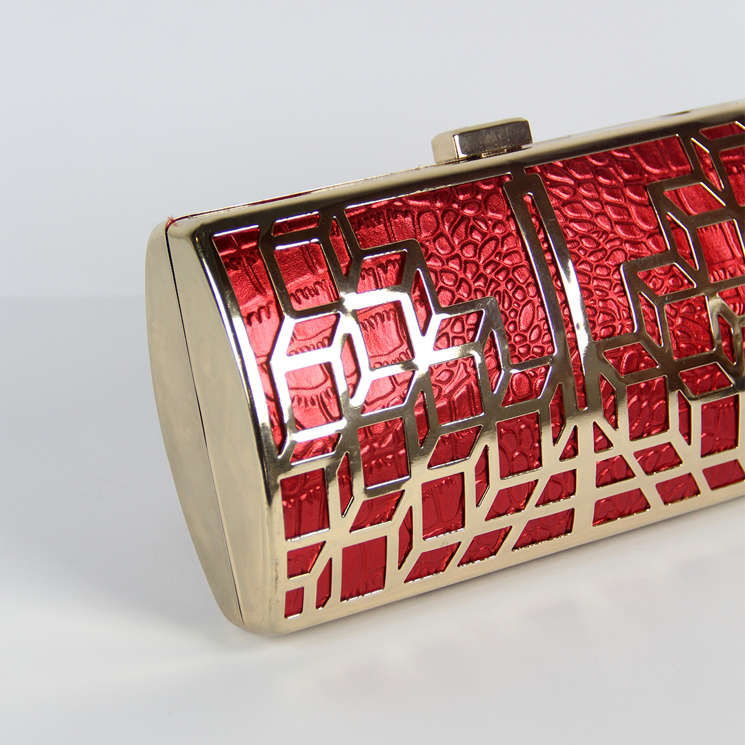 Scarlet Prism Clutch