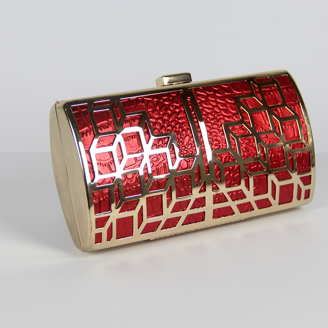 Scarlet Prism Clutch