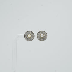 The Heart Of Pearl Stud Earrings