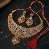 Crimson filigree  set