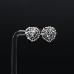The Enveloped Heart Stud Earrings