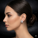 Cushion Cluster Studs