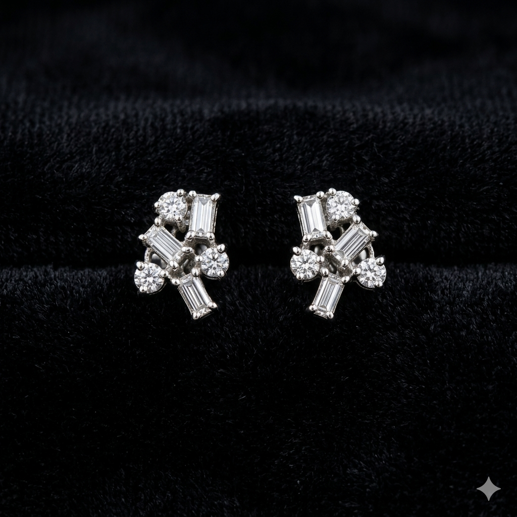 Crystal Bloom Stud