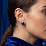 Blue Cluster Stud