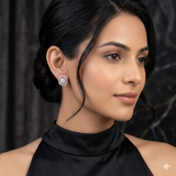 Moonlit Marquise Studs