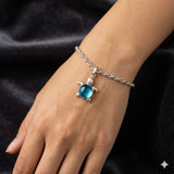 Silver Turtle Charm Bracelet