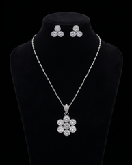Icy Geometric Flower Trio