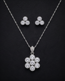 Icy Geometric Flower Trio