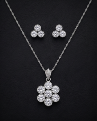 Icy Geometric Flower Trio
