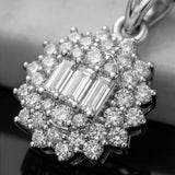 Sunburst Baguette Pendant