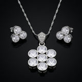 Icy Geometric Flower Trio