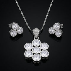 Icy Geometric Flower Trio