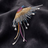 Phoenix bird brooch
