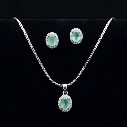 Emerald Cut Pastel Halo Trio