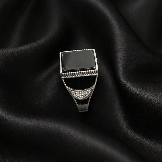 Black Onyx Signet Ring