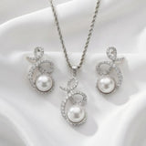 Luna Wave Pendant & Earrings