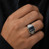 Classic Black Square Ring