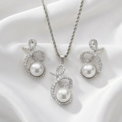 Luna Wave Pendant & Earrings