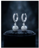 Pave-Set Ball Drop earrings