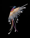 Phoenix bird brooch