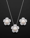Blossom Pearl & Zircon Jewelry Set