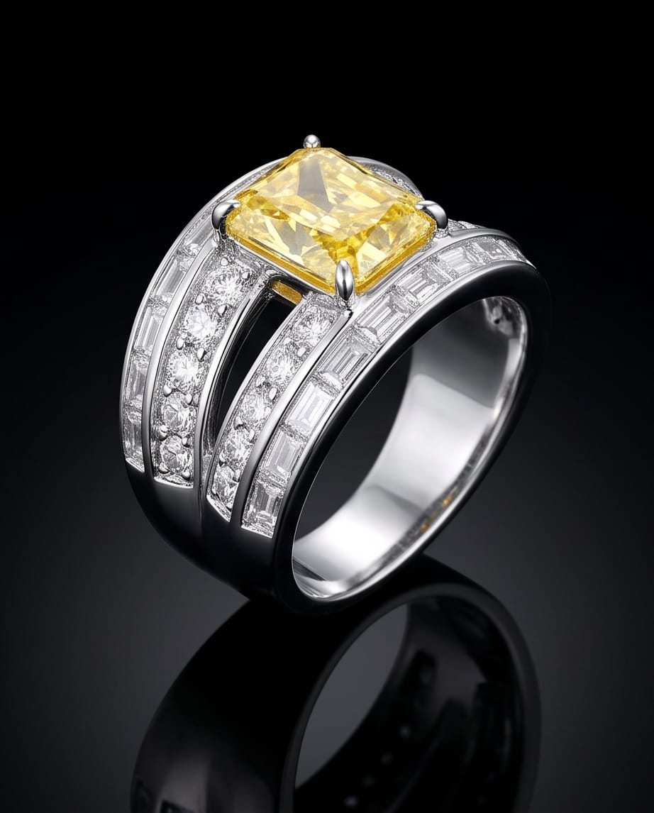 The Solar Flare Wide Band Ring