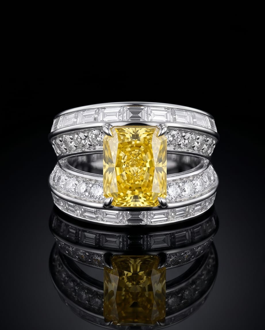 The Solar Flare Wide Band Ring