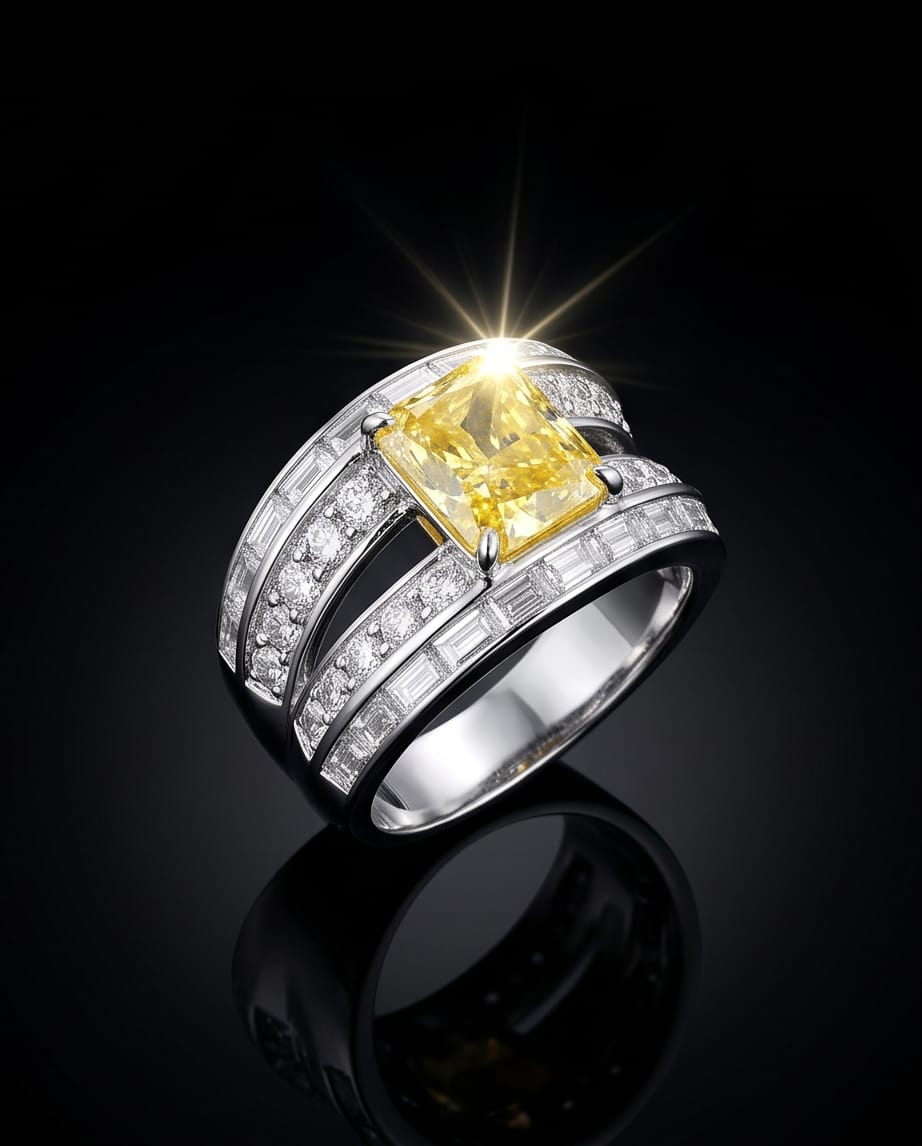 The Solar Flare Wide Band Ring