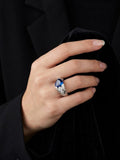 The Starlight Sapphire Dome Ring
