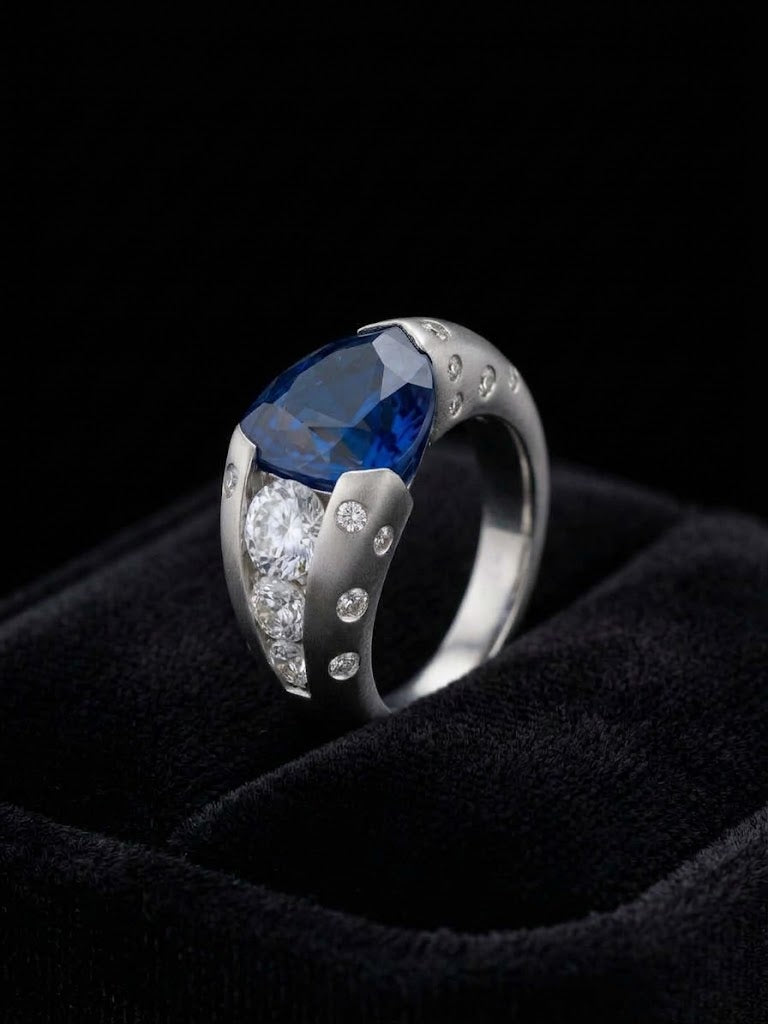 The Starlight Sapphire Dome Ring