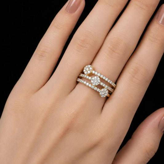 Lumina Triple Layer Ring