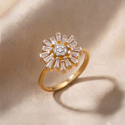 Royal Crown Floral Ring