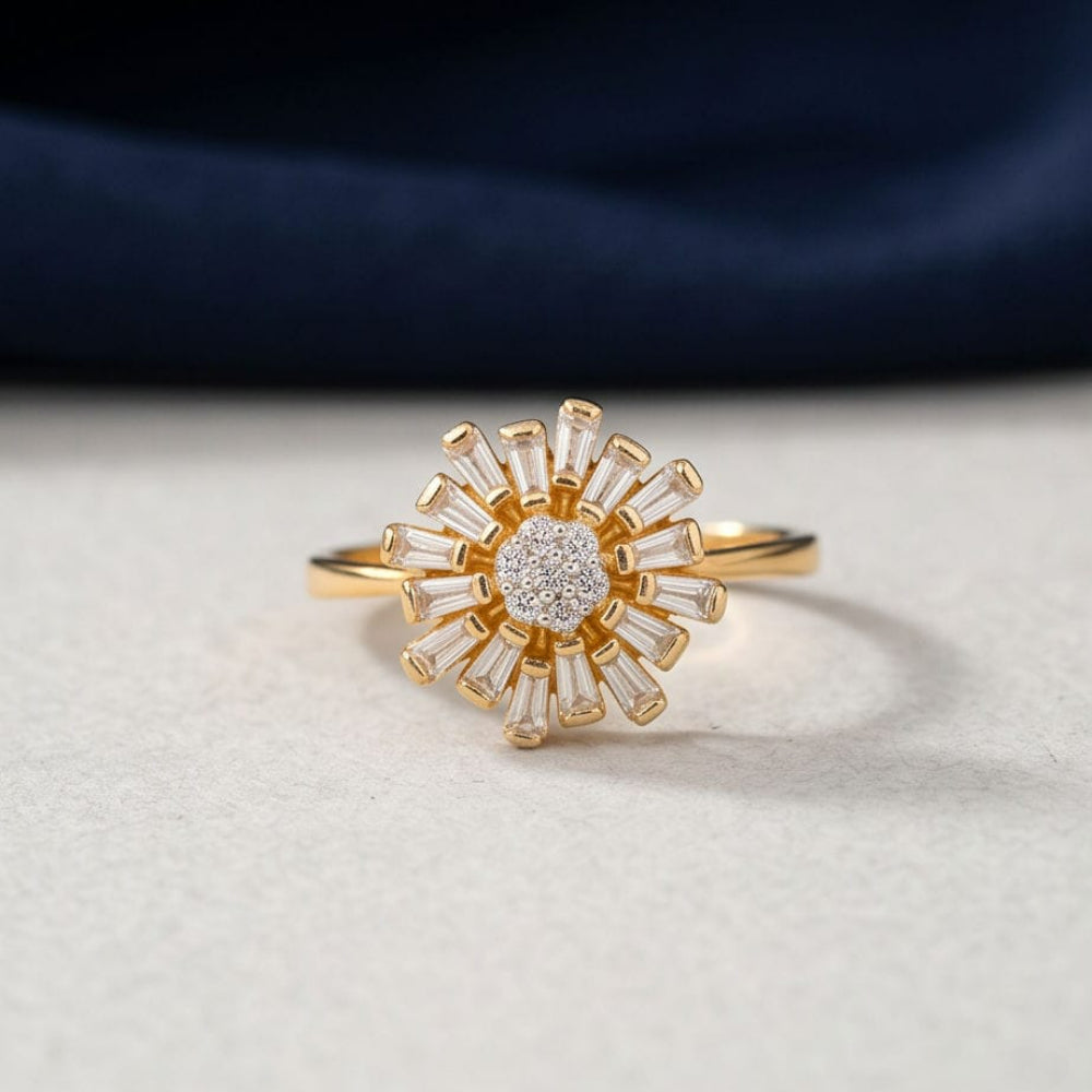 Royal Crown Floral Ring