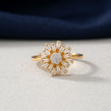 Royal Crown Floral Ring