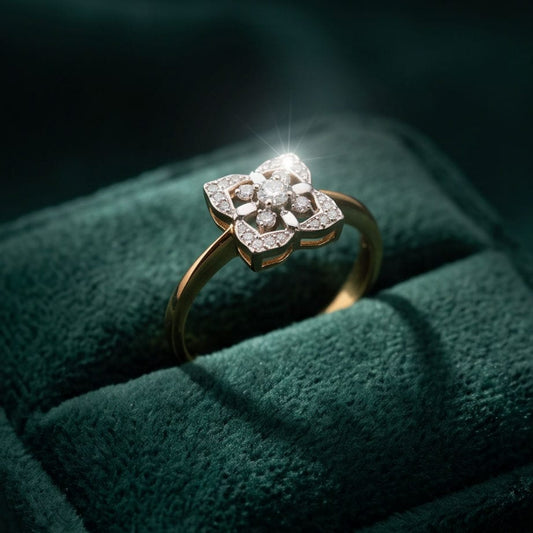 Royal Crown Floral Ring