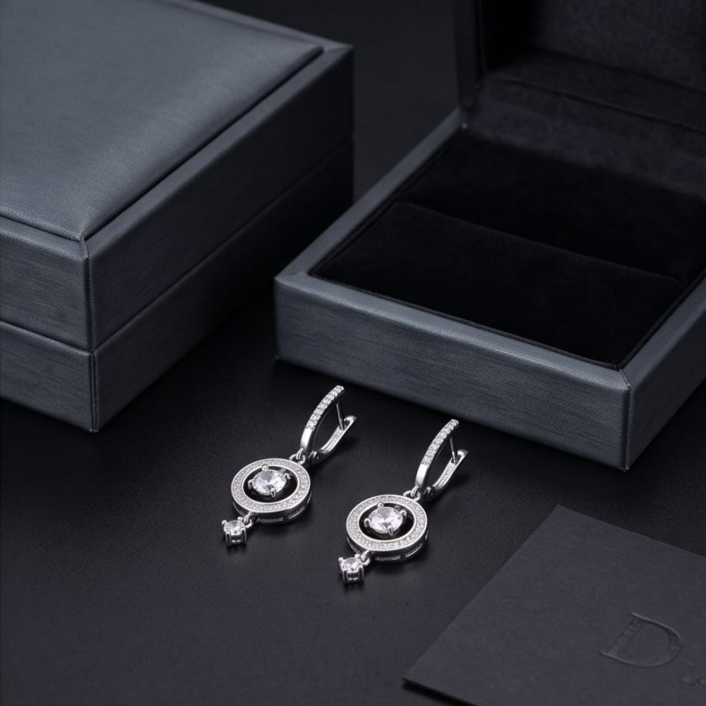 Halo Harmony Drop Earrings