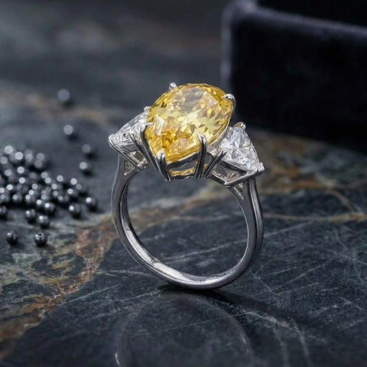 Soliel Pear Three-Stone Ring