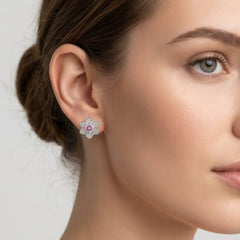 Pink Bloom Stud