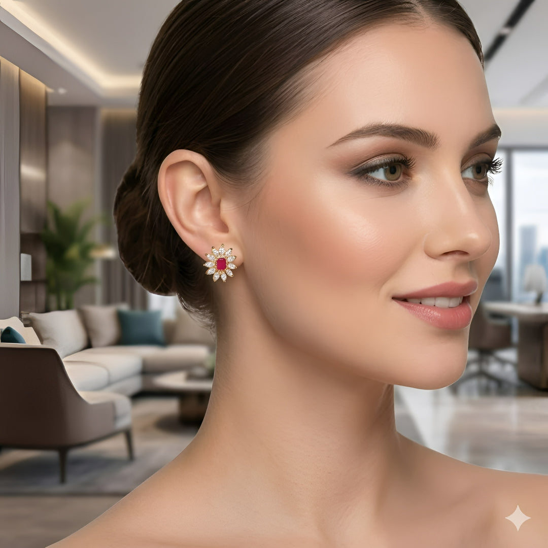 Anya Flower Studs