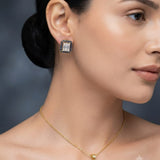 Art Deco geometric halo