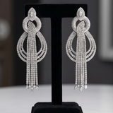 Silver Cascade Dangles