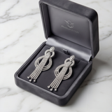Silver Cascade Dangles