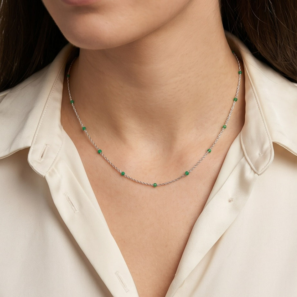 Green Beads Chain