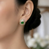 Emerald Shield Studs
