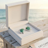 Green Fish Studs