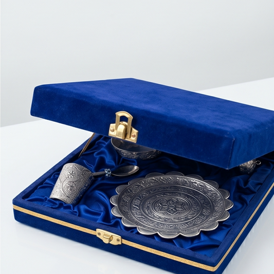 Luxe Sterling-Finish Keepsake Set
