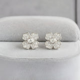 Flora Silver Studs