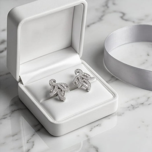 The Silver Crest Studs