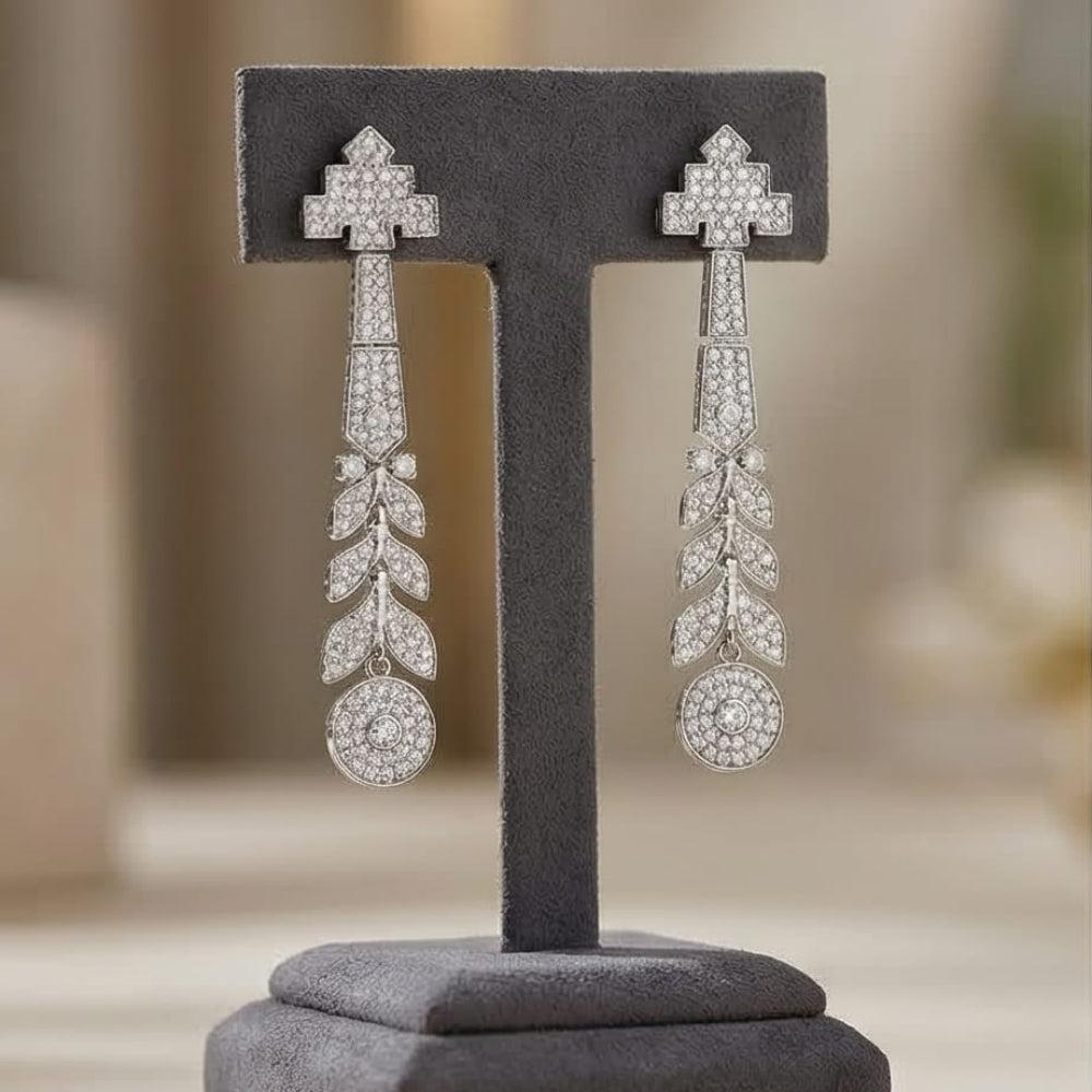 The Floral Grace Dangling Earrings