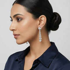 The Floral Grace Dangling Earrings